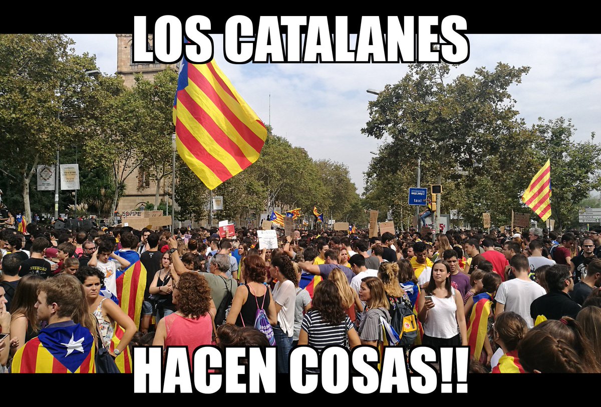 DannyeTerron's tweet photo. Los catalanes hacen cosas!! #CatalanReferendum #catalunya #volemvotar #rac1 #TVE #Marianodimision #marianorajoy https://t.co/PLYG0twlOE