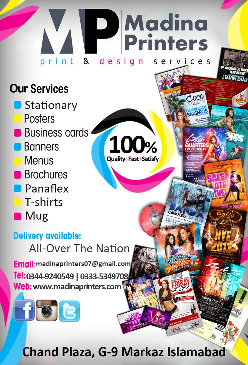 Madina Printers on Twitter: "#business #advertisement by Us. we Offer