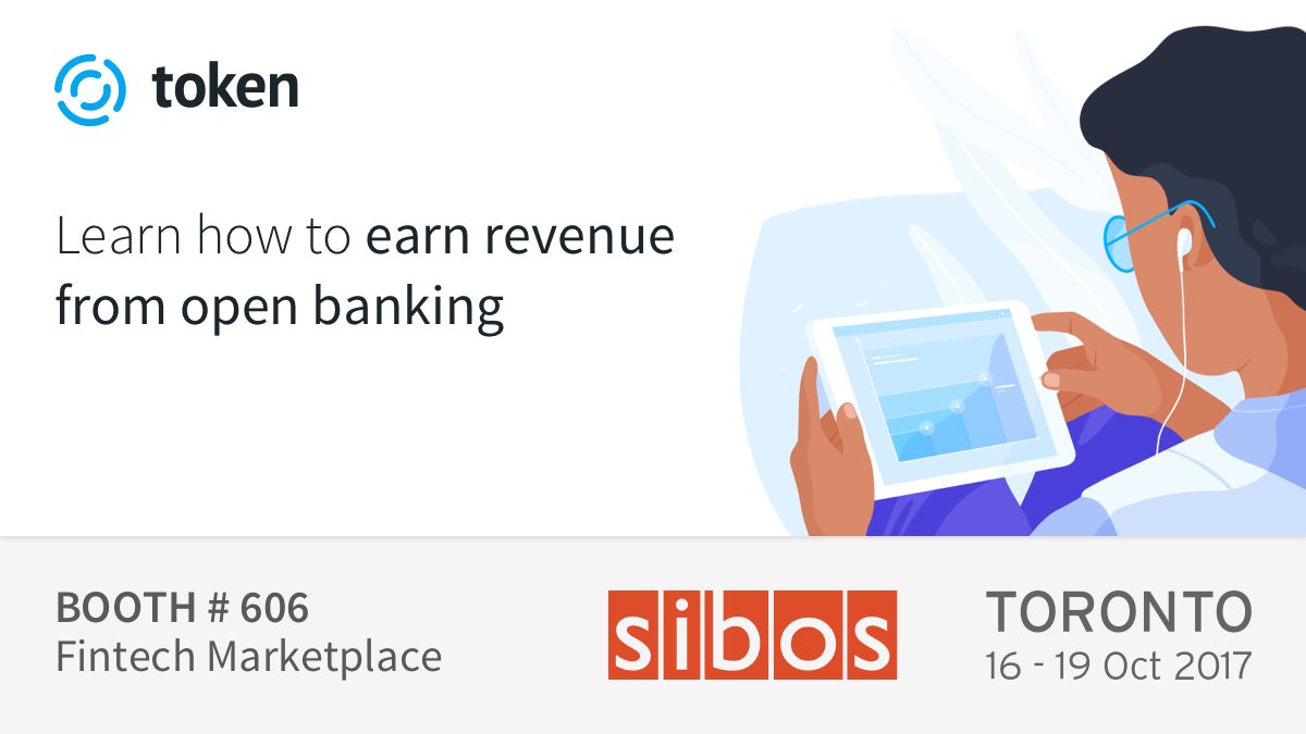 Come and meet the Token team <a href="/Adizah_Tejani/">Adizah Tejani</a> @michaeltoken &amp; Marten Nelson <a href="/Sibos/">Sibos</a> in the #Fintech Marketplace booth #606. #openbanking