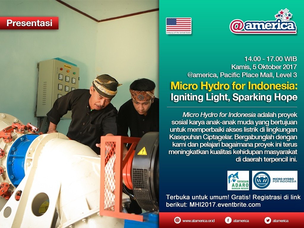 microhydro_id's tweet photo. Halo sobat #MicroHydroID! 2 hari lagi kita akan bertemu di @atamerica loh! Sudah daftar kan? ๐ https://t.co/kmzWjwuMwT