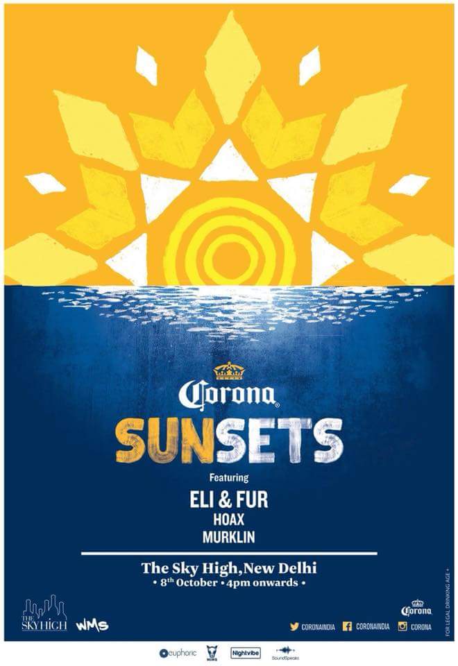 Corona Sunsets returns to Delhi this Sunday with <a href="/eliandfur/">Eli & Fur</a>!