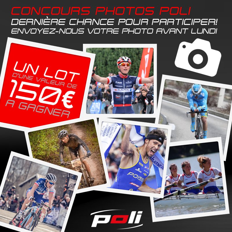 📷 CONCOURS PHOTOS POLI SUR FACEBOOK 📷 UN LOT DE 150€!
Pour jouer, rendez-vous sur facebook.com/POLI.FR/ et envoyez-nous en MP votre photo!