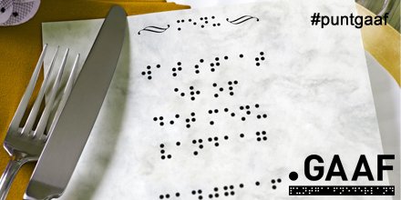 Aan tafel! Dat is het thema van de week van toegankelijkheid. Ken jij restaurants die een menukaart in braille hebben? Laat het weten! #WvdT