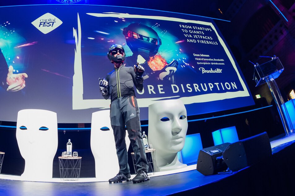Amazing images by <a href="/sensorpunk/">Dan Taylor</a> from my #CapitalFest2017 keynote last week! Inc @EnkoShoes <a href="/SolosWearables/">Solos-Wearables</a> <a href="/insta360/">Insta360</a> #VR #AR #IoT #wearables