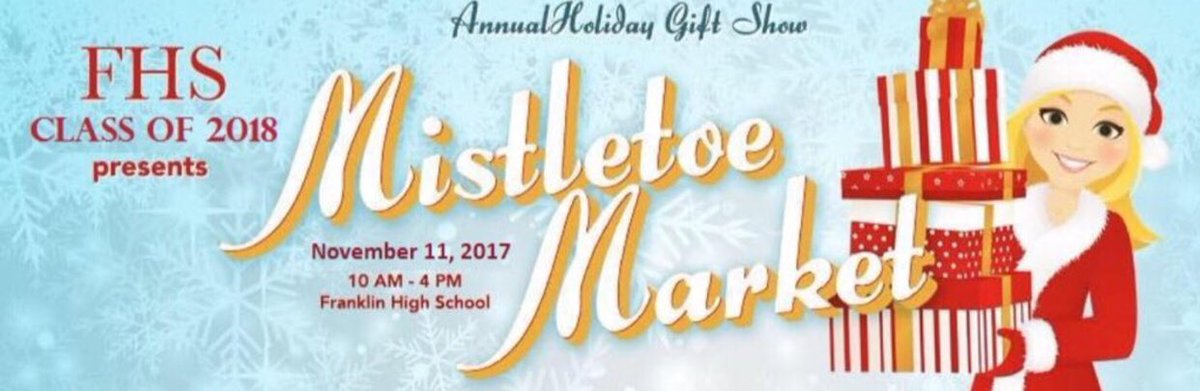 FHSmistletoe's tweet photo. Hope you’re resting up shoppers! @FHSmistletoe Market is bringing it this year! So far 80+ vendors to shop from! https://t.co/aDklGt3Akz