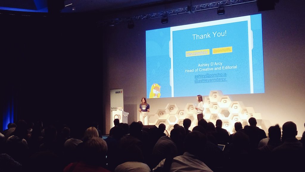 Did you know that <a href="/ponchoIRL/">PONCHO</a> has specific character? Thanks for your amazing speach at #CBC17 <a href="/ashleyanndarcy/">ashley ann</a> 💛💙