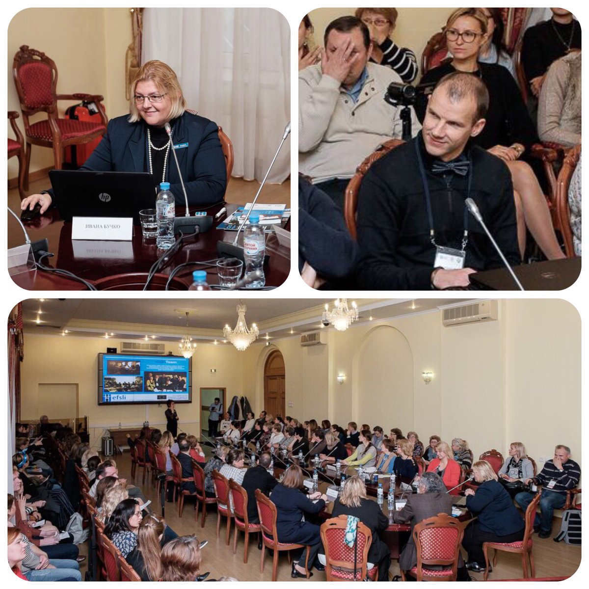 efsli's tweet photo. Sharing perspectives on training and interpreting. Ivana Bućko &amp; Arunas Brazinskas presenting the efsli and the efsliDI experience in Moscow https://t.co/AmEDhSPrw3