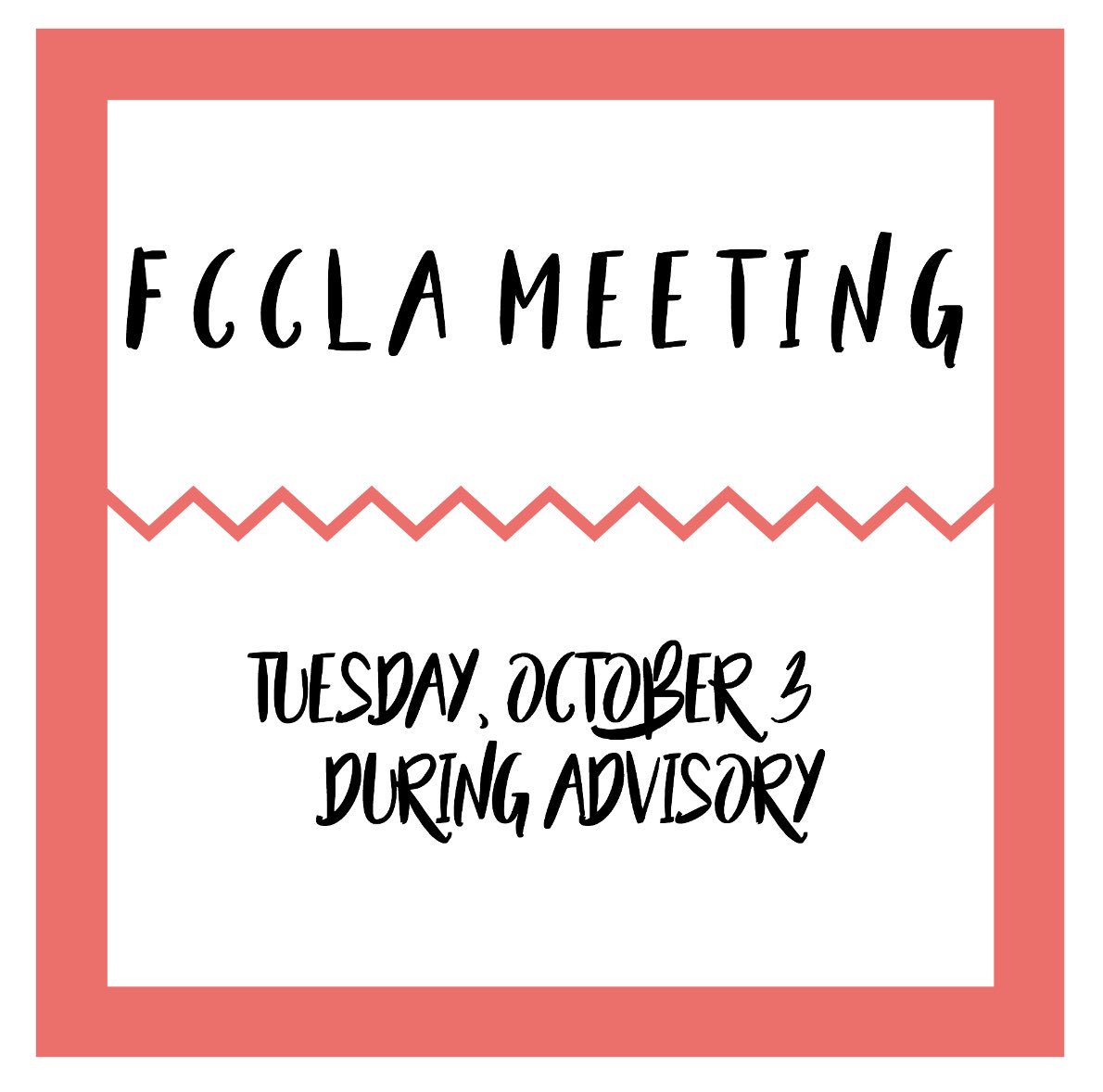 FCCLAOFBLHS's tweet image. Don’t forget meeting during advisory!
