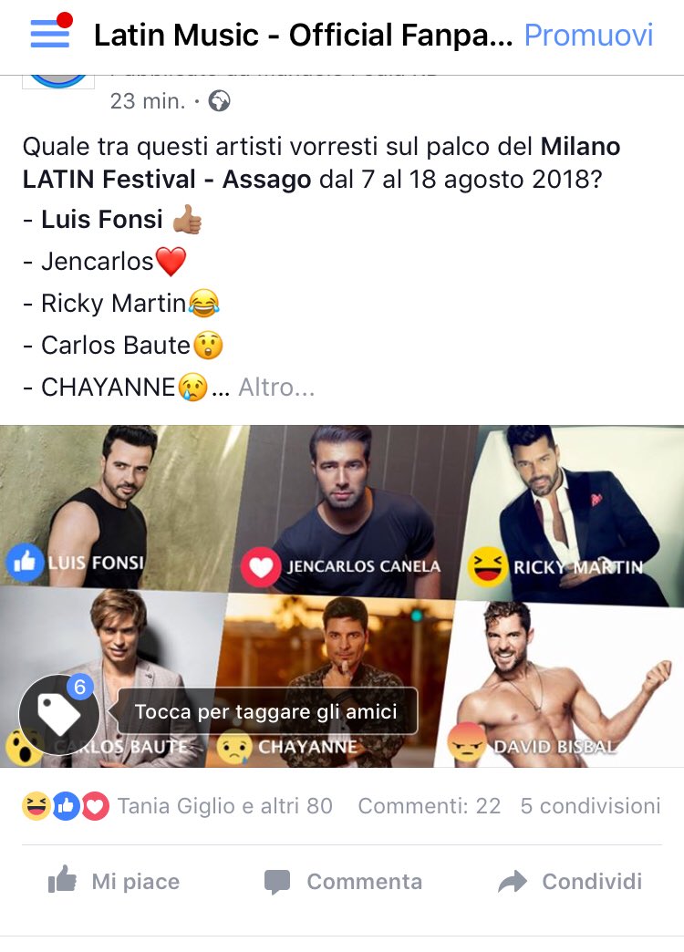 Sulla nostra pagina Facebook per esprimere le vostre preferenze!! 🙌🏽
