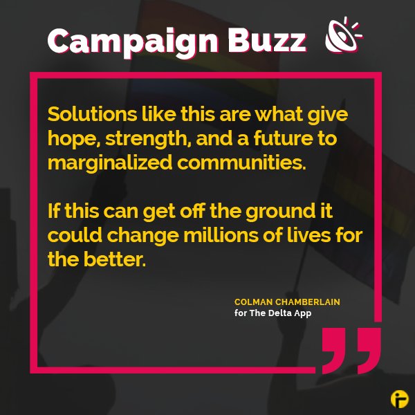 BitGiving's tweet photo. #CampaignBuzz | Love and support is pouring in from all over the world for @TheDeltaApp! Join in here: https://t.co/6wS6Ows2Ag https://t.co/Z0BcxToH7C