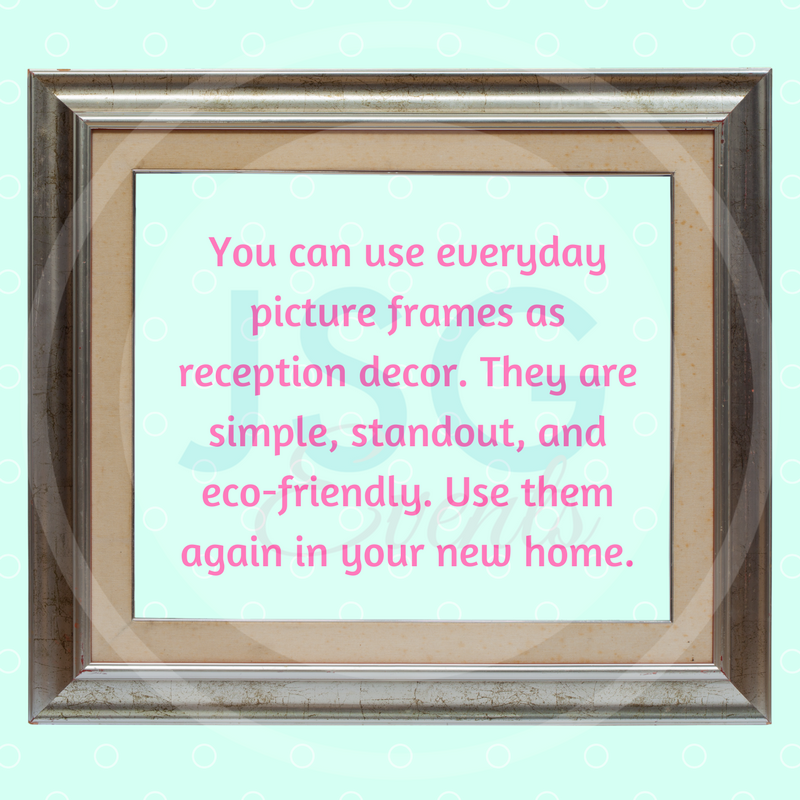 JSGEvents's tweet photo. I've been known to pull my own down to use for a #wedding. Picture frames as decor are a great $ saver &amp; help decorate your home later. https://t.co/1435egjr3p