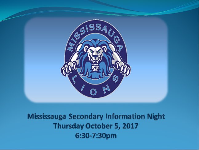 DLMS_MS's tweet photo. Looking forward to seeing students and parents this coming Thursday #msslions #dragonstolions  @MississaugaSS via ^DQ https://t.co/0YPomwlkTT