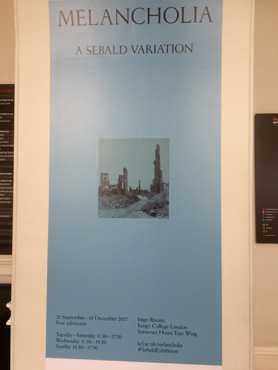 CMLC_KCL's tweet photo. Co-curated by CMLC director @LaraFeigel, Melancholia now @ KCL's Inigo Rooms. Free, every day except Mondays til 10th Dec. https://t.co/ZrmL8gqBcV