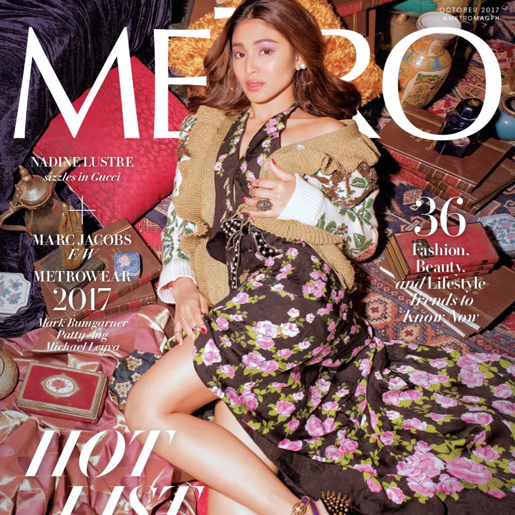 MetroMagPH's tweet image. #MetroLovesNadine is here! 🔥🔥🔥 This month the scorching #NadineLustre is the Hot List muse! Don't miss out on this #MetroOctober2017 cover!