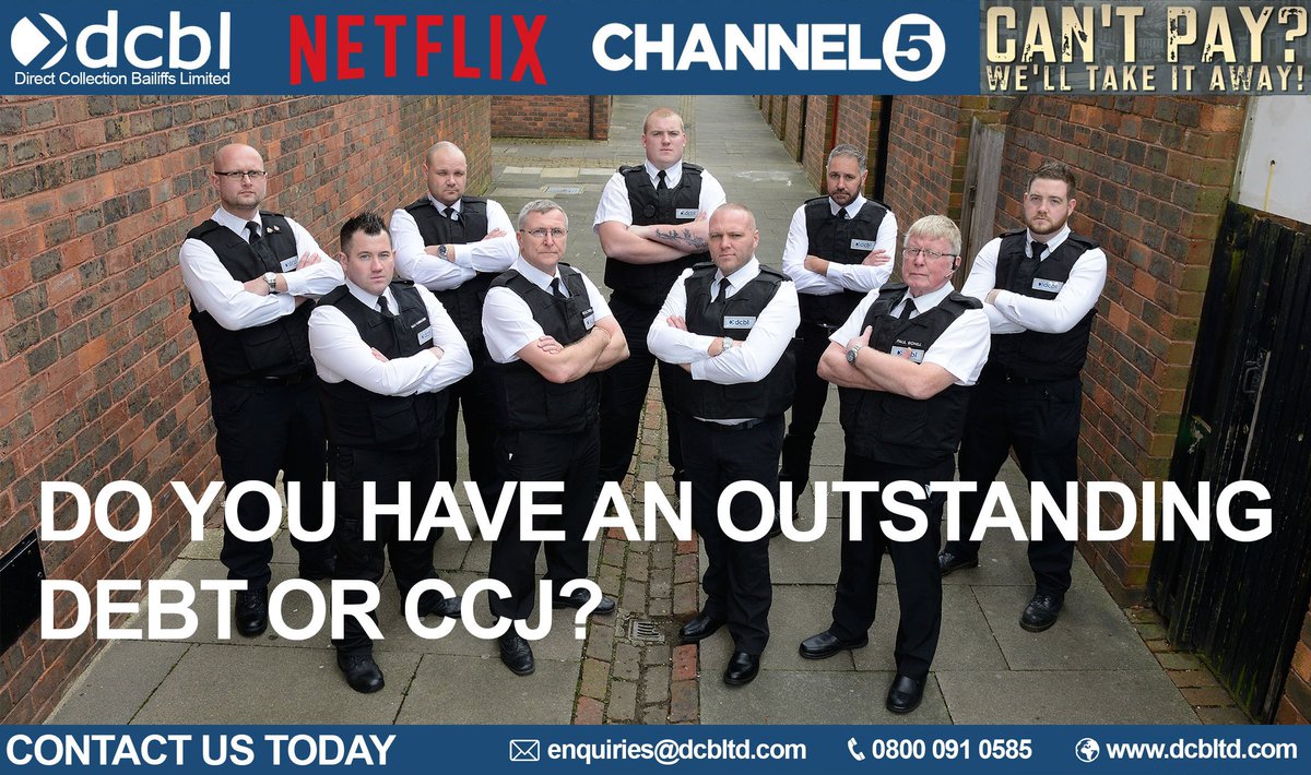 Have an outstanding Debt/CCJ you need collecting? Want to instruct the #cantpaywelltakeitaway agents? Contact us at: dcbltd.com/contact/