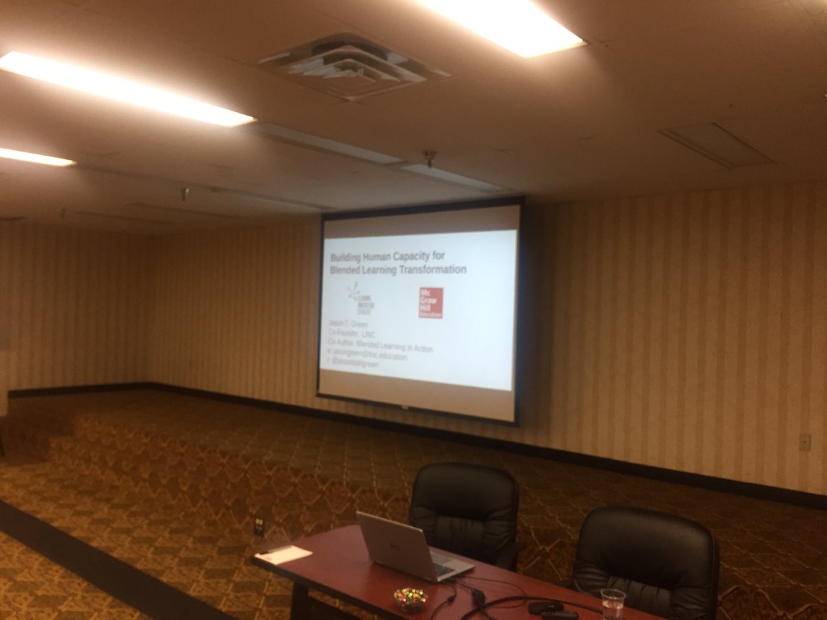 jasontoddgreen's tweet photo. Excited to present Building Human Capacity for Blended Learning Transformation to a great group of Maryland educators. #BLinAction #LINCpd https://t.co/PvLV61DaY5