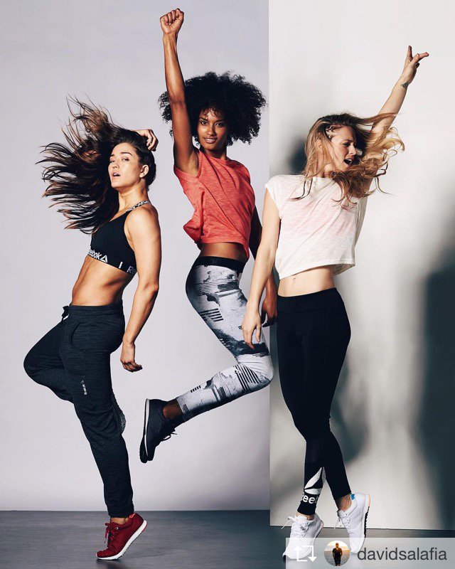 HeldandA's tweet photo. We see you Tuesday. #werque. @davidsalafia’s image Reebok is super fly. #fitness #reebok #jump #energy #femalepower #photography #adlife https://t.co/kNiWi6ox3t