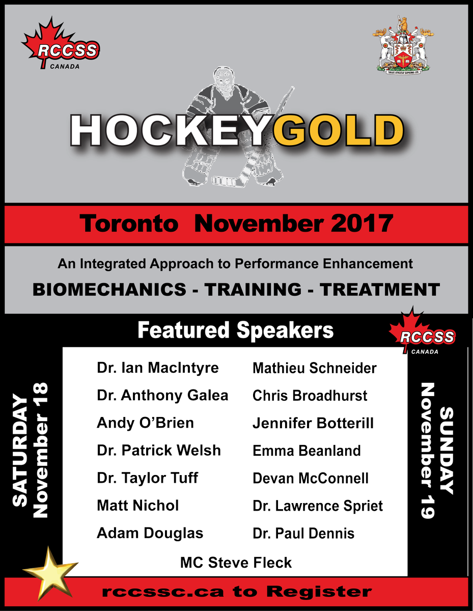 November 18/19 in Toronto is where you need to be to see some true Hockey Gold <a href="/RCCSSC/">RCCSS(C)</a>