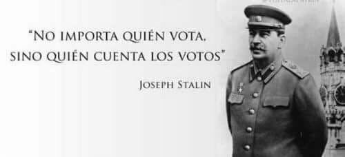 Resultado de imagen de lo importante es quien cuenta los votos