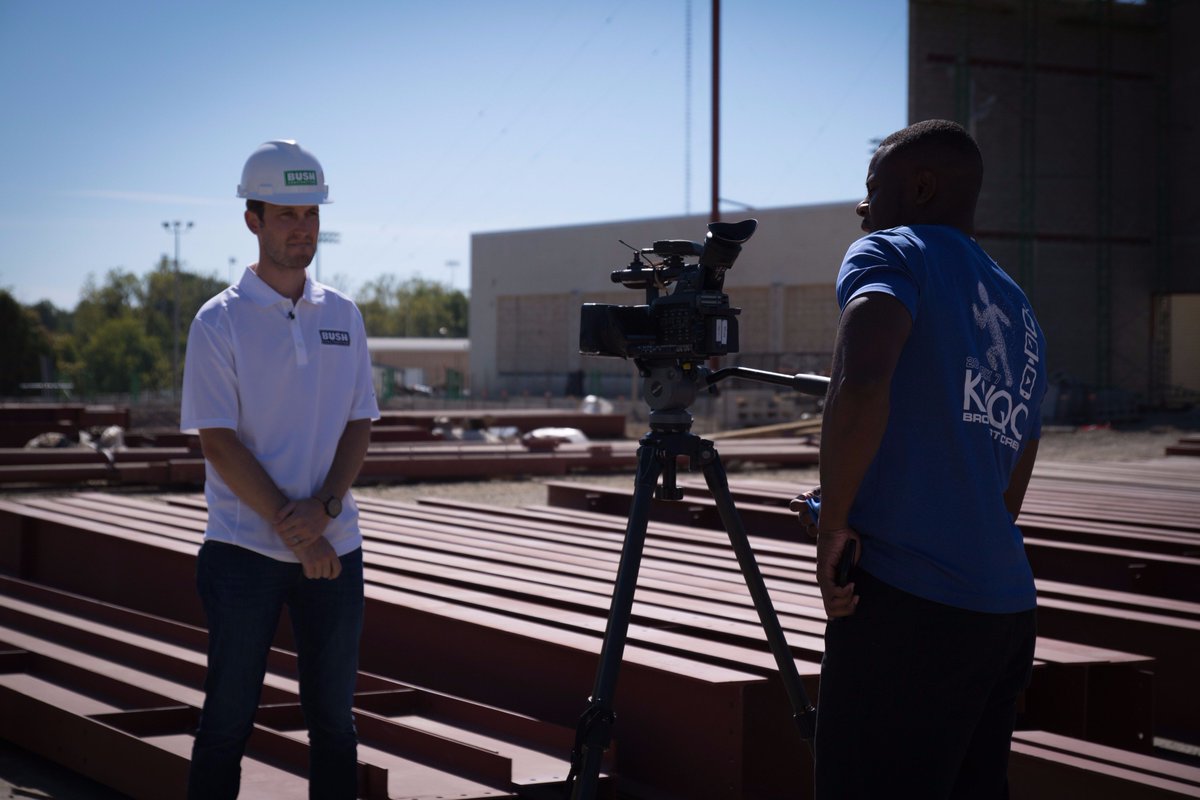 BushConstruct's tweet photo. Thank you @kwqcnews for spotlighting #ConstructionWeek17 and creating awareness for the needed construction labor force! https://t.co/EYp4EhzPJD