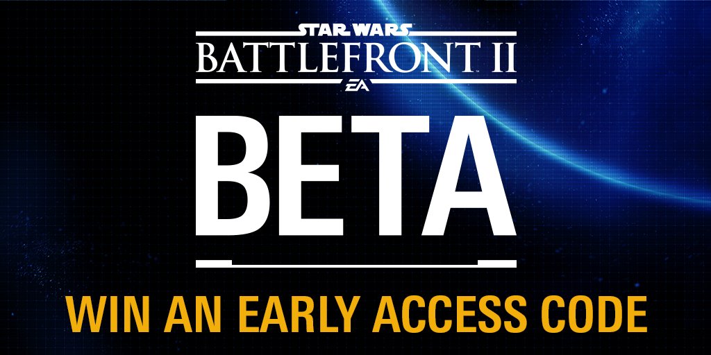 RT for your chance to win one of 25 #StarWarsBattlefrontII early access Beta codes for <a href="/PlayStation/">PlayStation</a> 4!