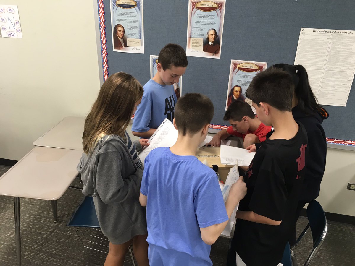 gneuses's tweet photo. Breakout Edu with ELA Period 7 #Engage109 https://t.co/Ij9QqvXb3H