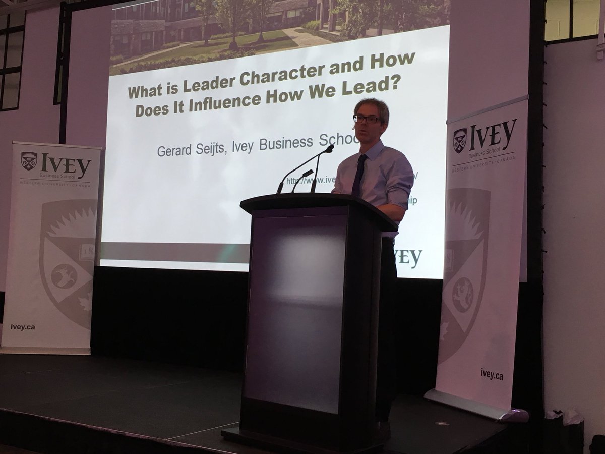 .@iveyleadership’s Gerard Seijts speaks about leader character and how it influences the way we lead: