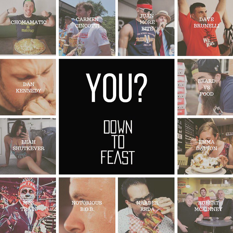 DTFeast's tweet photo. We're always look for people Down To Feast 🐄 If you can eat, let's talk...
#foodchallange
#competitiveeaters
#competitiveeating
#foodporn https://t.co/CvNtlGp0sb