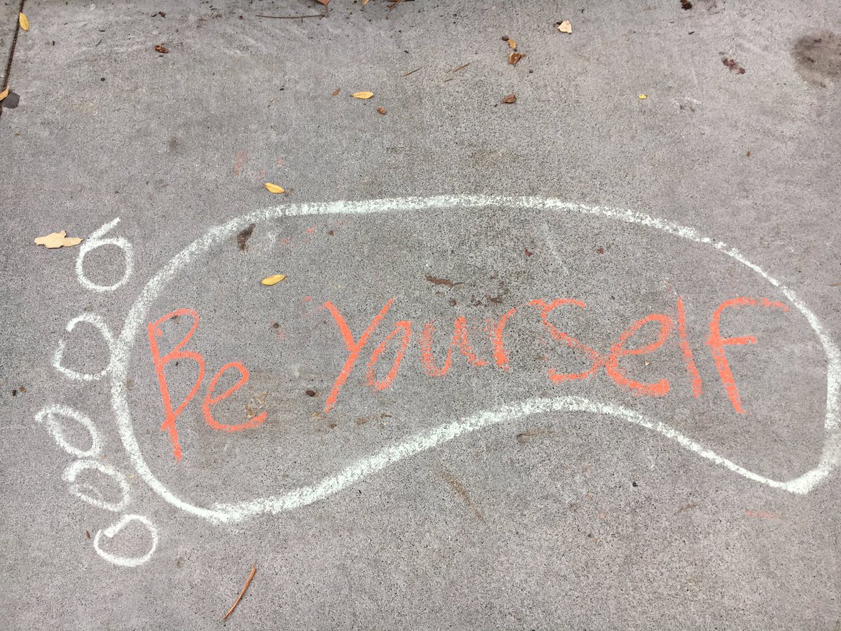 HallMiddle's tweet photo. We awoke to find these positive footprints across campus! Thanks to @Gmarieleg's Leadership 7 students for pointing them out! ;) #WeAreLCMSD https://t.co/1cZCuLmfP7