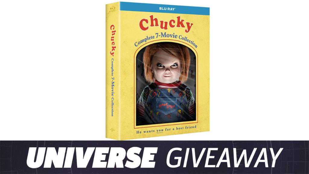 GSUniverse's tweet photo. RT &amp; Follow @GSUniverse+@ChuckyIsReal for a chance to win Chucky: Complete 7-Movie Collection! (US only)

Winner picked 10/5 #CultofChucky https://t.co/7uHy8Rqs0v