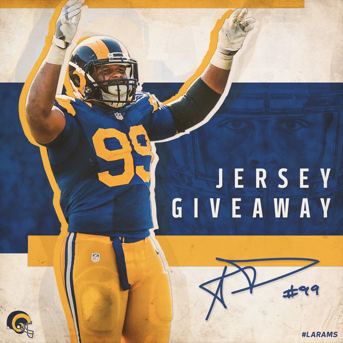 aaron donald rams throwback jersey