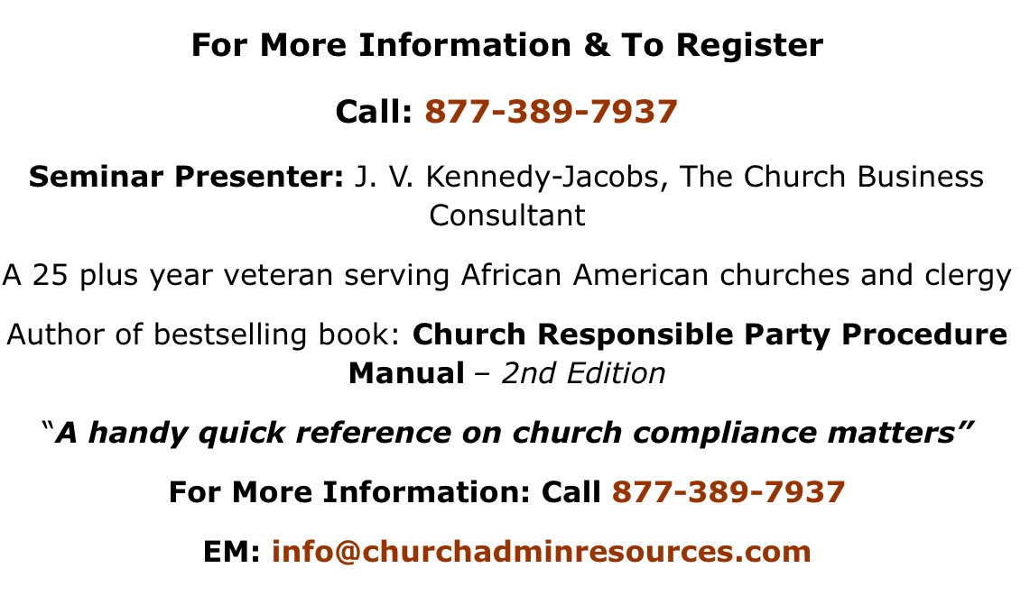 #churchcompliance #churchclergy