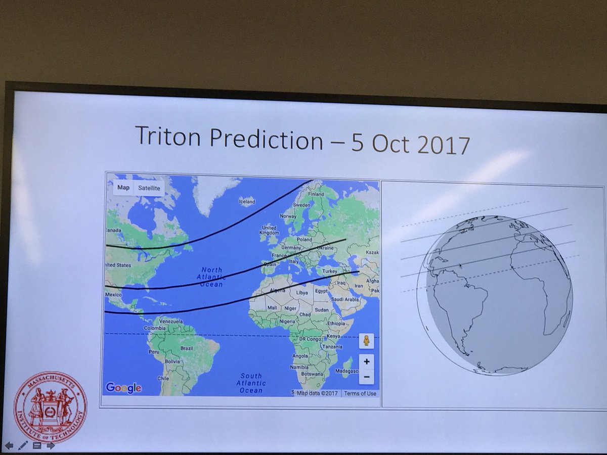 KatariinaNykyri's tweet photo. #Triton 5th of October 2017 occultation study starting from #EmbryRiddle Daytona Beach 🏖 using @SOFIAtelescope @ErauSpace https://t.co/Ap1fR9qjE9