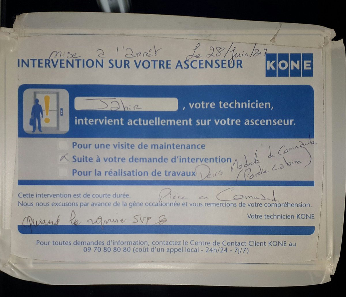 IsJASIOWKA's tweet photo. @ParkIndigo Toujours pas d'ascenseur à Sucy Bonneuil depuis le 28 juin...une intervention de courte durée ? https://t.co/QCnEIrmvg0