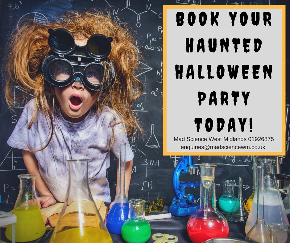 madsciencewm's tweet photo. Have you booked your #halloween events yet? 
Have a #spooky time with Mad Science making #goolish goo and #witches explosions https://t.co/AHZdAlBjkF