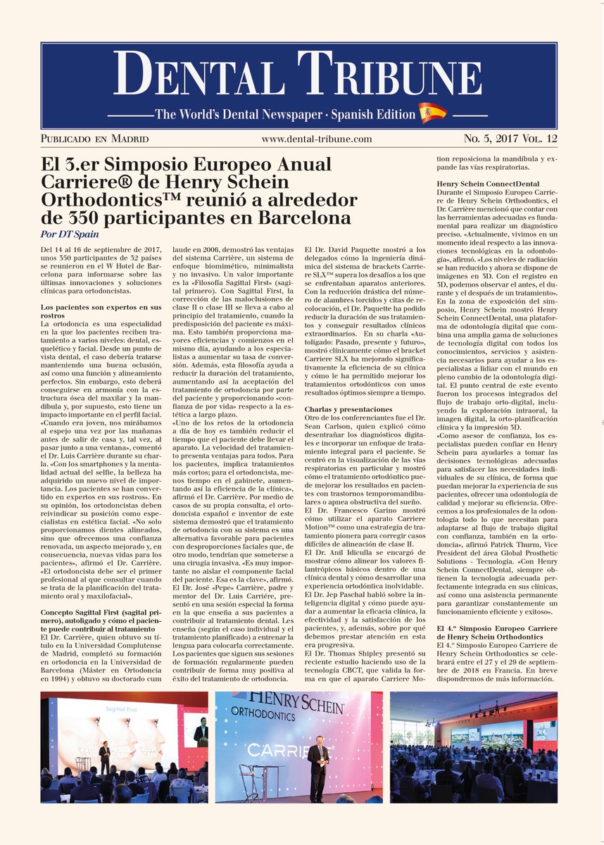 Atlantisedit's tweet photo. Ya disponible el último número de Dental Tribune Spain con las últimas novedades del sector. Más información: https://t.co/6q8EINZ2HM https://t.co/CbDPhsJJyj