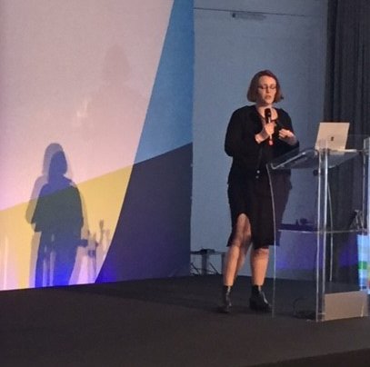 TechDataCloud's tweet photo. Also from #techdatahack @ms_s_ashcroft talks about her experience at our #hack. Thanks for joining us Sophie #TDCloudSummit https://t.co/dZ0L4qTh8p