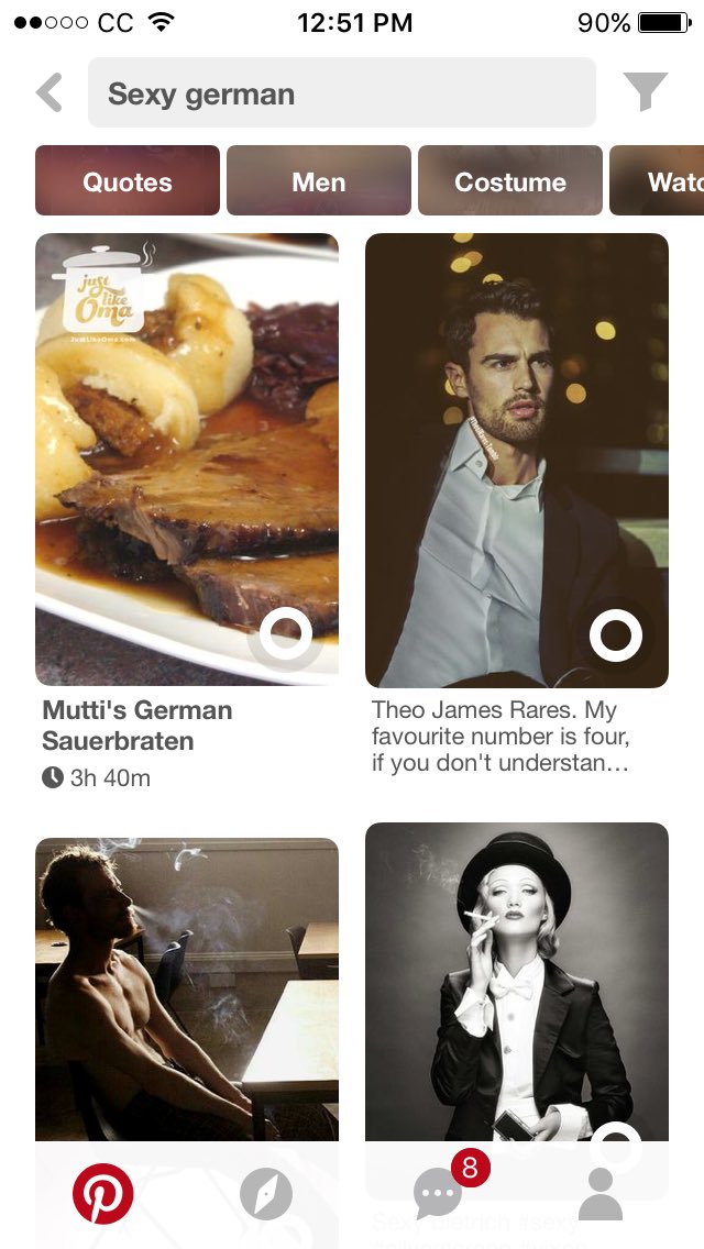 PixiePixle's tweet photo. Looked up sexy german on Pinterest and the first thing to show up is food https://t.co/love3pgF6Q