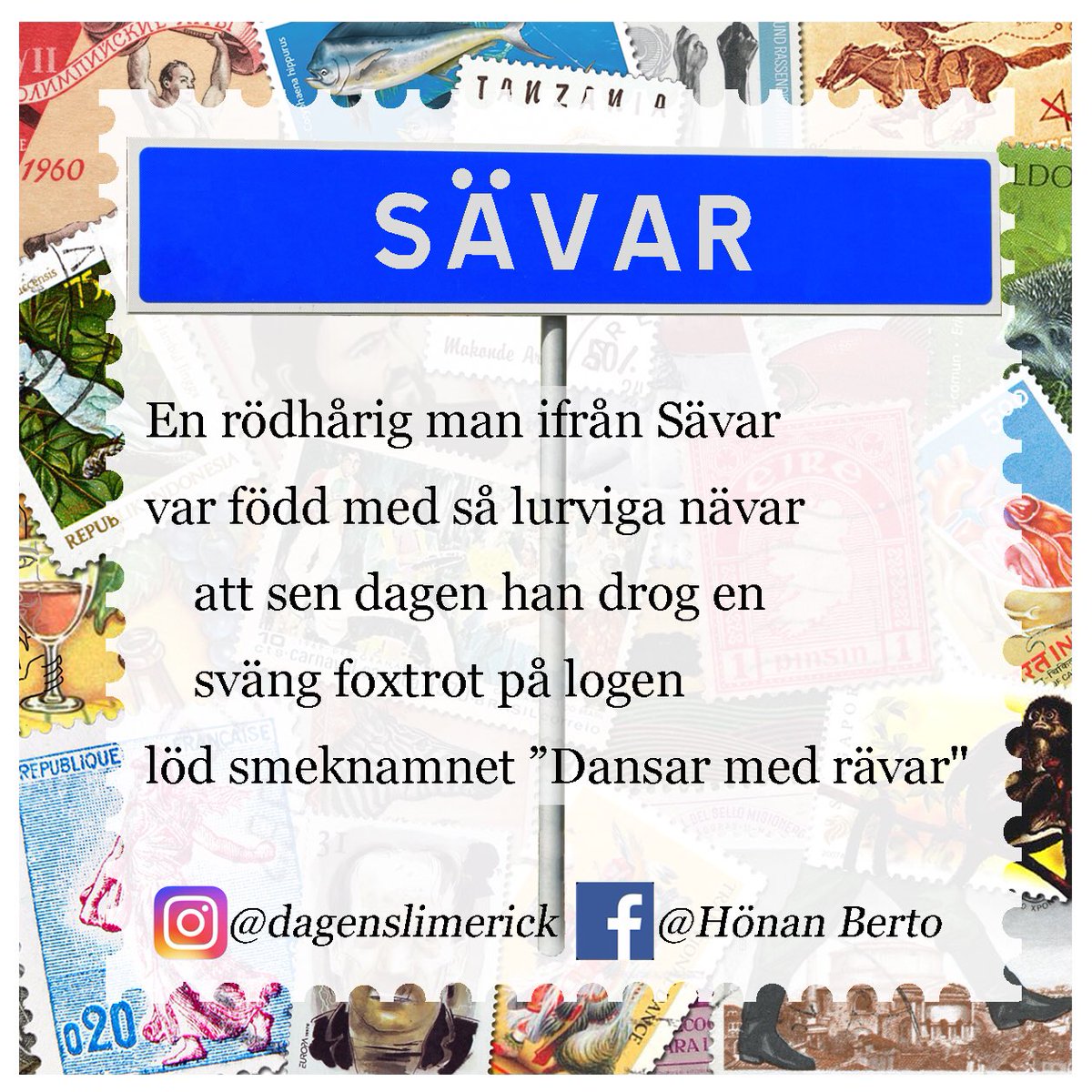 dagenslimerick's tweet photo. #lyrik #limerickar #Sävar #högsvansföring https://t.co/Z1GlL2pgmt
