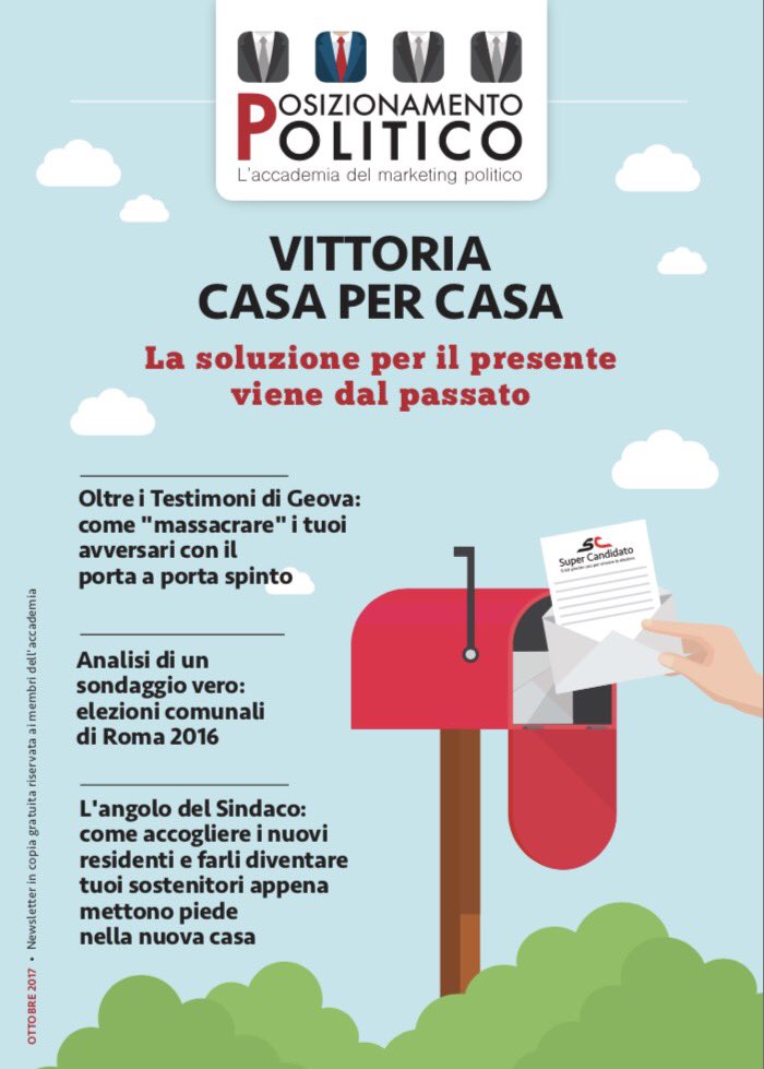 fabbricapol's tweet photo. In uscita il numero di ottobre della newsletter cartacea riservata ai membri di Posizionamento Politico, l’accademia del #marketingpolitico https://t.co/tPS3mODULA