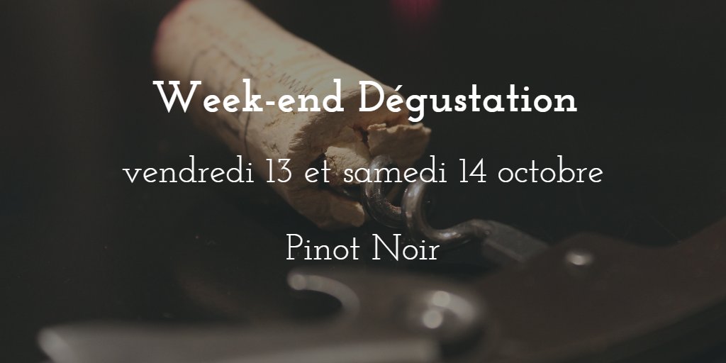 VinIndependance's tweet photo. Notre prochain Week-end Dégustation aura lieu le vendredi 13 et samedi 14 octobre et sera consacré au pinot noir ! 🍷 https://t.co/xPZVRU6gBj