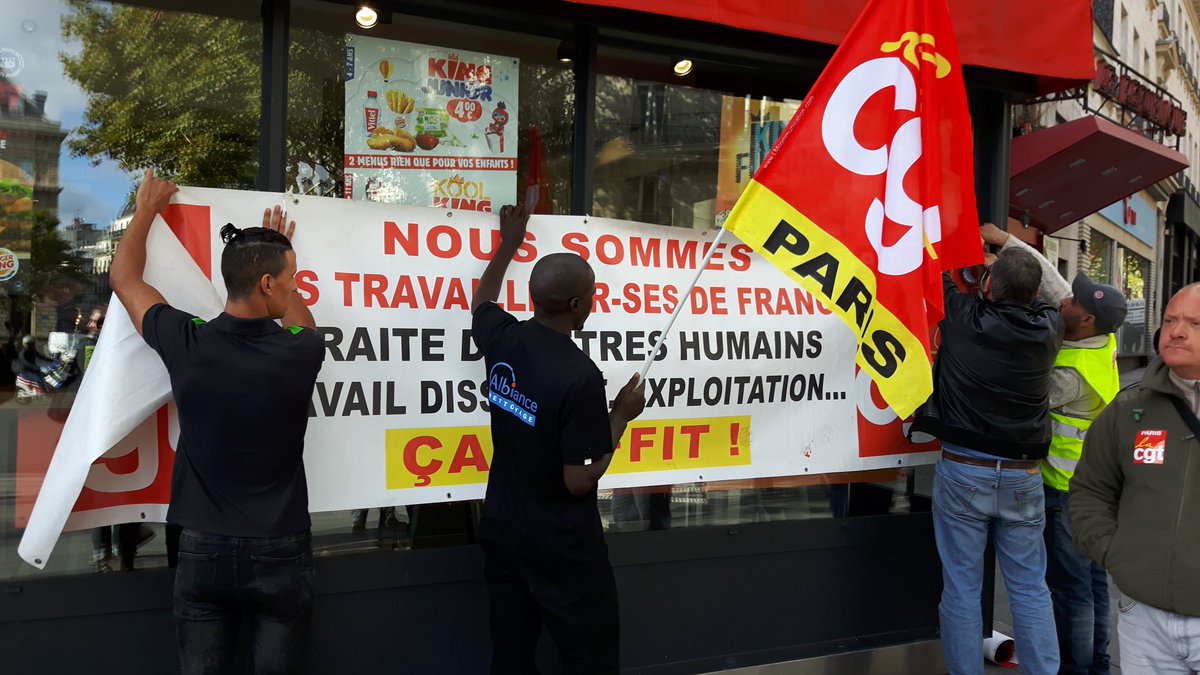 marieviennot's tweet photo. Matin: des sans papiers occupent BurgerKing pour dénoncer leur exploitat°
Aprèm: des inspecteurs du W dénoncent les baisses d'effectif #lien https://t.co/fuZPmgoEAz