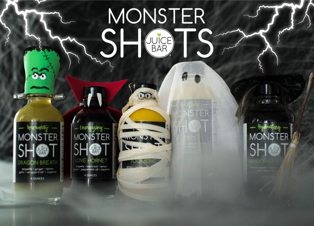 Starting to get a little 👻 spooky 👻 at Juice Bar - Huntsville!!! Be sure to stop in for your #MonsterShot!