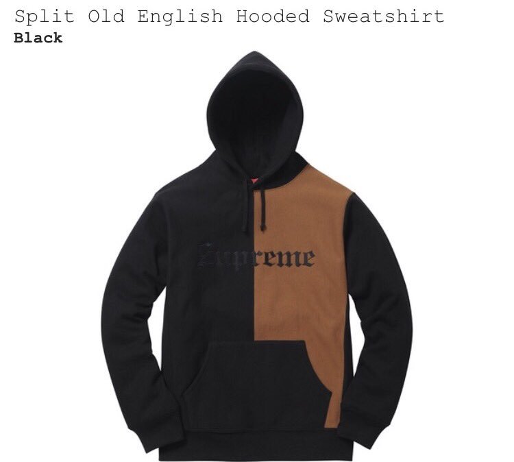 supreme split hoodie