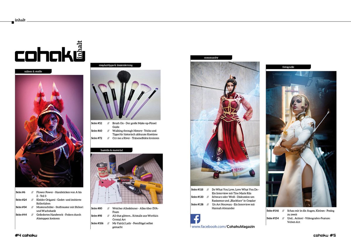 CohakuMagazin's tweet photo. (เนโขฬใ
โขฬ)ูโง LESEPROBEN Cohaku Vol. 16 เณ(โฬดฬโโฬดฬเธ
)
https://t.co/Z8FoJttuTq
#cosplay #cosplaytutorials https://t.co/K0RDCeyw9e
