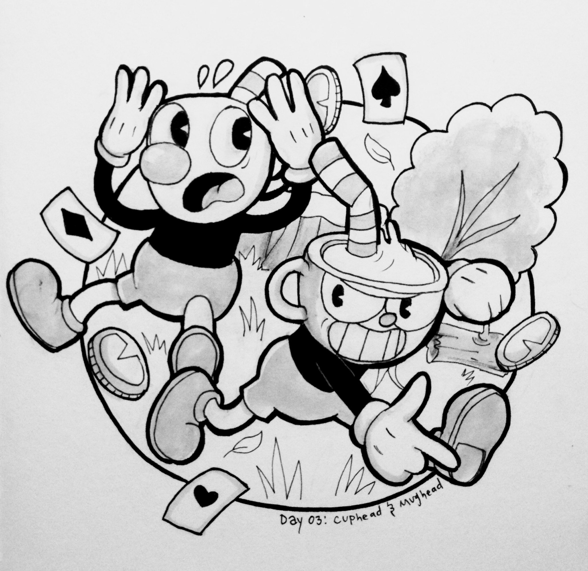 Cuphead Наброски