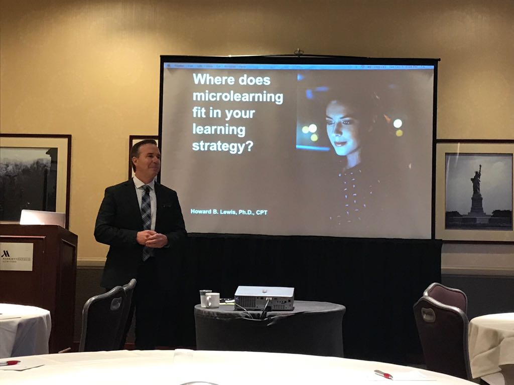 commlabindia's tweet photo. Where does #Microlearning fit in your learning strategy? Howard Lewis asks participants in New York at the #CLSummit2017 https://t.co/RlAedZQgdZ