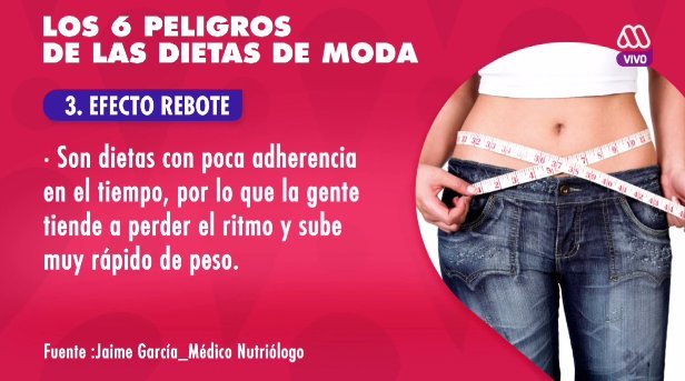 MuchoGustoMEGA's tweet photo. Para tener en cuenta, estos son alguno de los peligros que se corren debido a algunas dietas de moda. #SentirseBienMG https://t.co/ICXY5ZcDE4