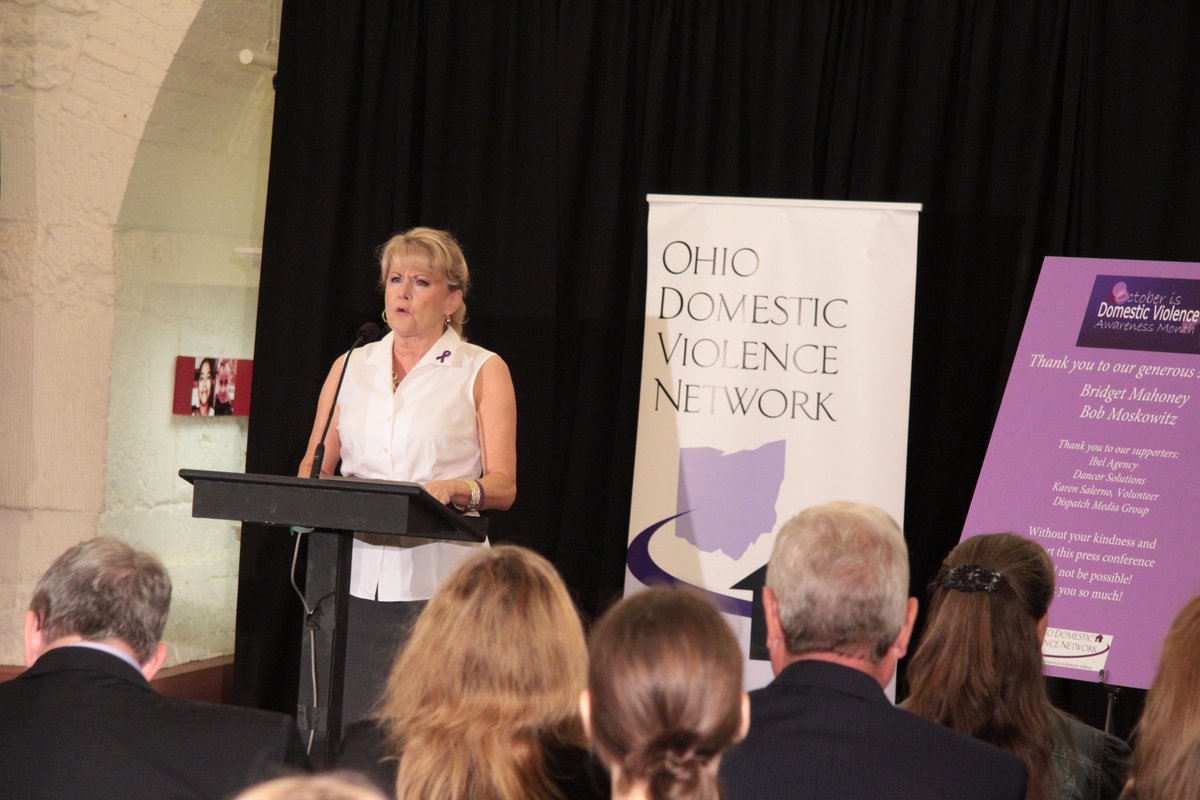 October is #DomesticViolenceAwarenessMonth. Thank you <a href="/OhioDVN/">ODVN</a> for the work you do to protect victims of domestic violence.