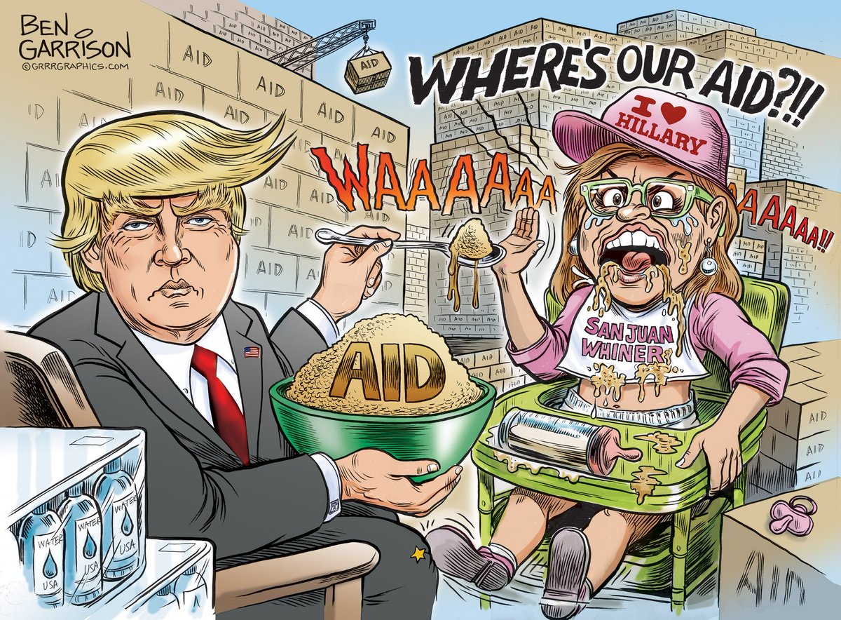 GrrrGraphics's tweet photo. #SanJuanWhiner New #BenGarrison #cartoon #PuertoRico #Trump #SanJuanMayor #HurricaneMaria #PuertoRicoRelief more at https://t.co/6xMy86nKnE https://t.co/BDotx1qTh3